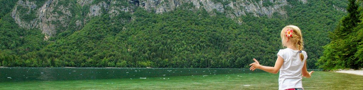 Het meer van Bohinj, Slovenië