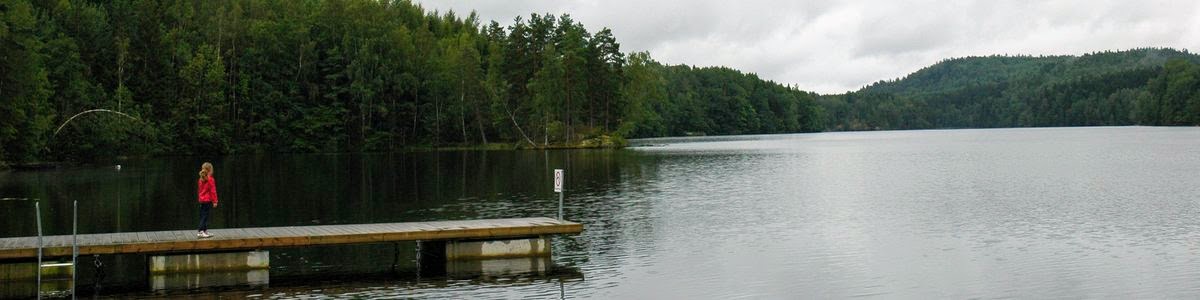Het Åklång meer bij Håverud, Zweden
