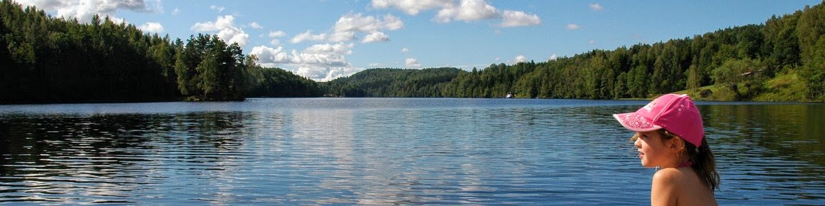 Het Åklång meer bij Håverud, Zweden