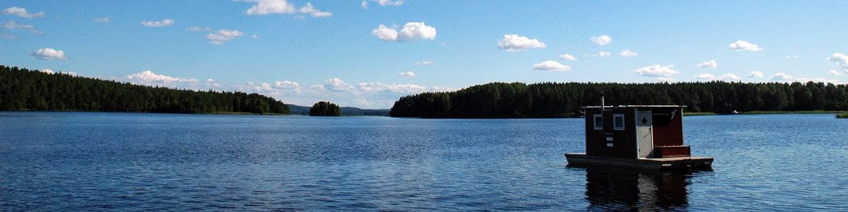 Het meer van Falun in Zweden