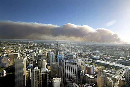 Vanaf Sydney's hoogste toren. (bron: news.com.au)