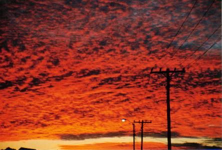 Sunset bij Lancelin - WA. (Australië - 2003)
