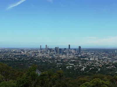 Mt Coot-ha met uitzicht op Brisbane. (Australië - 2018)