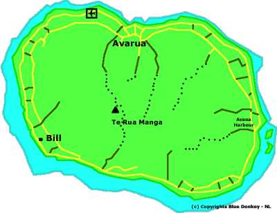 Kaart Rarotonga