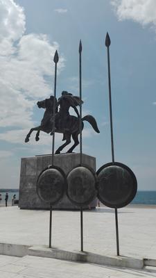 Alexander de Grote monument in Thessaloniki. (Griekenland - 2018)