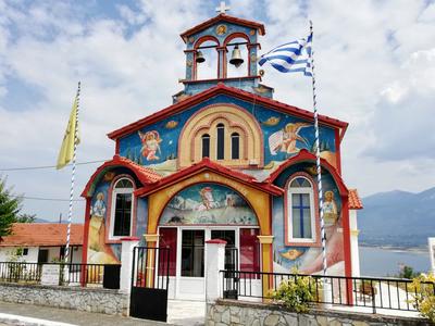 Het kleurrijke kerkje van Neraida. (Griekenland - 2019)
