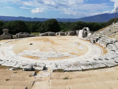 Het theater van Philippi. (Griekenland - 2019)