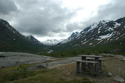 Uitzicht tijdens de Sognefjellsvegen. (Noorwegen - 2015)