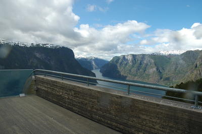De Aurlandsfjord vanaf Stegastein (Noorwegen - 2015)