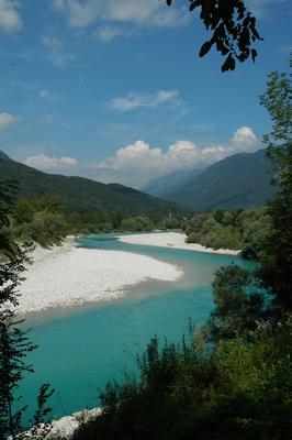 De Soca rivier (Slovenië - 2014)